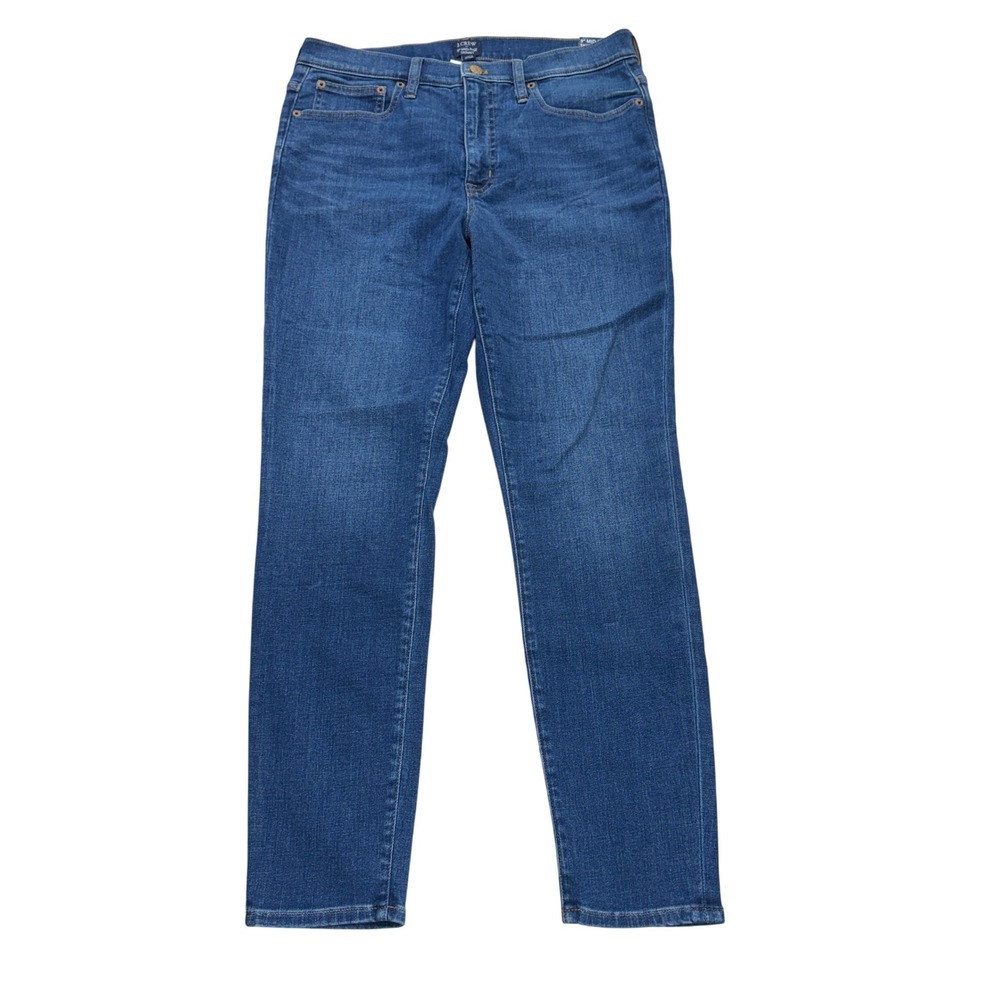 J.Crew Factory Mid-Rise Skinny Jeans Signature Stretch Blue Women's Size 30 NWT